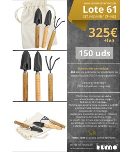LOTE 61: SET DE JARDINERIA