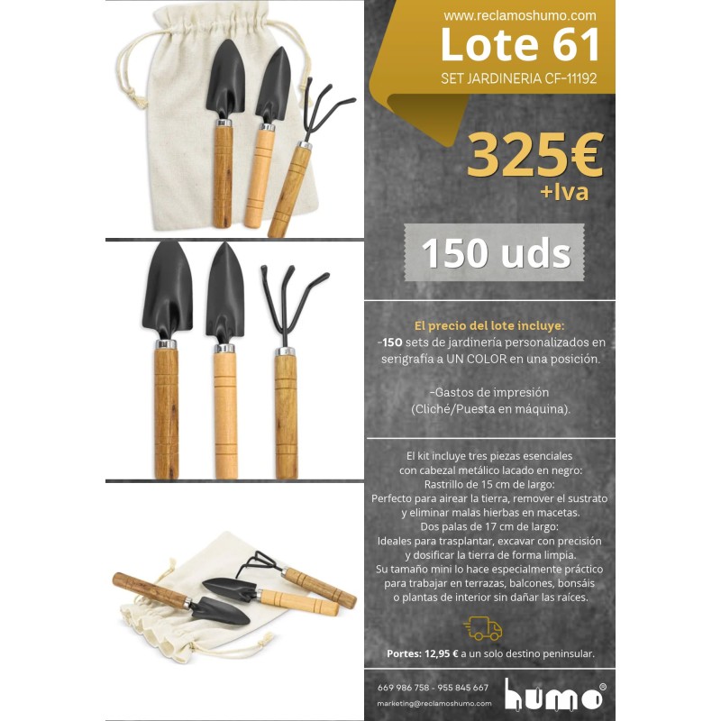 LOTE 61: SET DE JARDINERIA